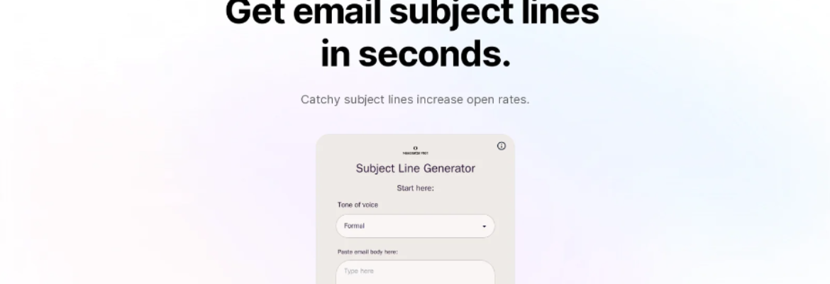 Subject Line Generator