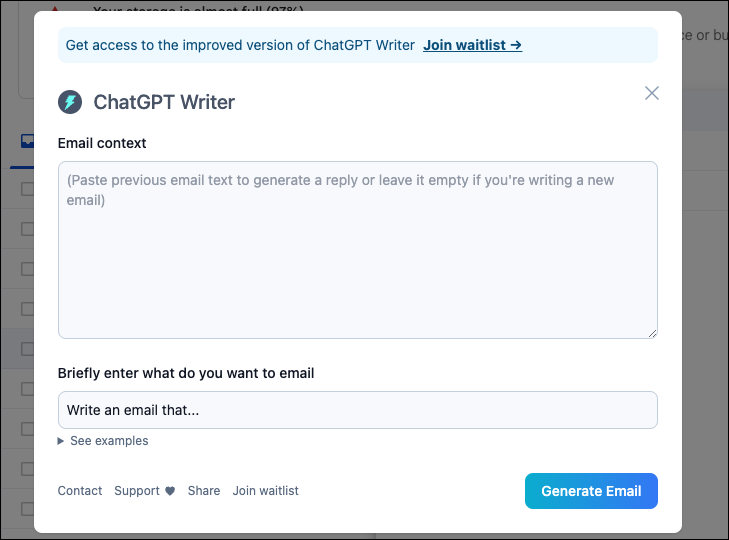 ChatGPT Writer