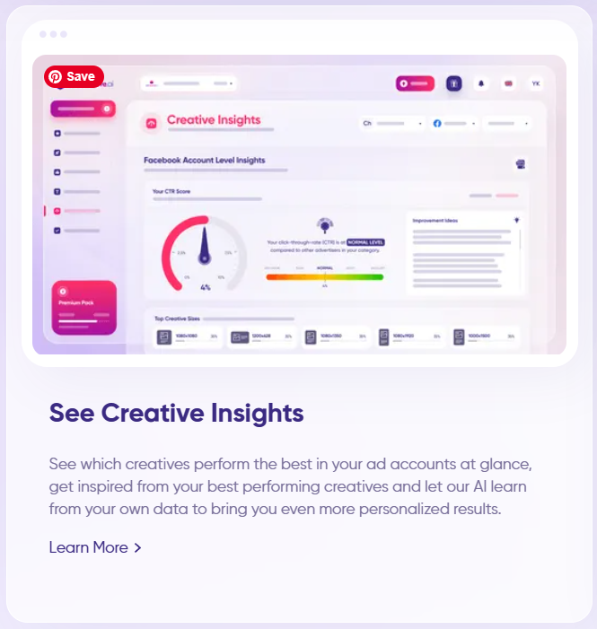 See Creative Insights AdCreative.ai