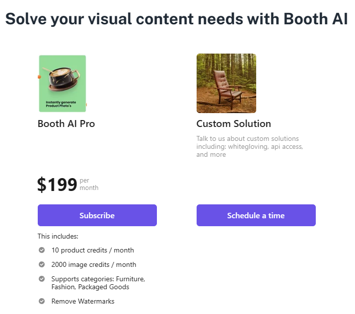 Booth.ai pricing