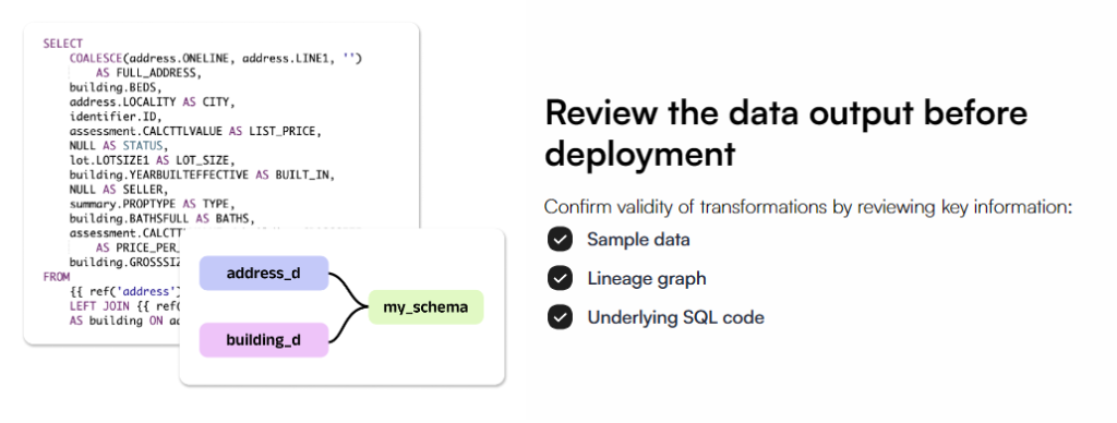 Luma ai Review the data output before