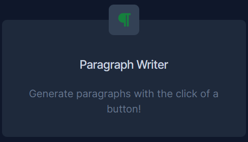 Paragraph Writer