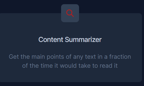 Content Summarizer