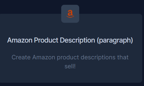 Amazon Product Description (paragraph)