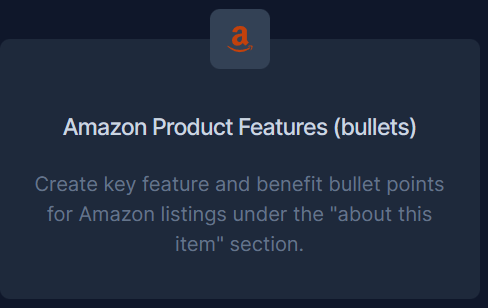 Amazon Product Features (bullets)