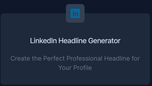 LinkedIn Headline Generator