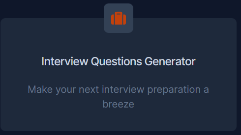 Interview Questions Generator
