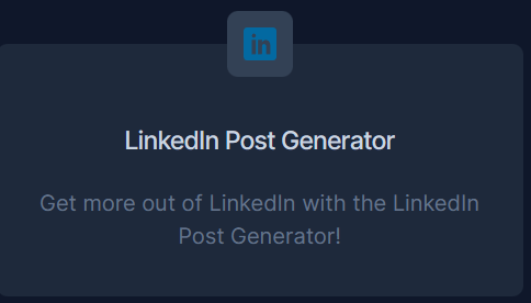 LinkedIn Post Generator