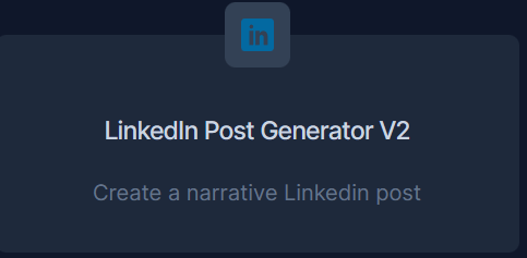 LinkedIn Post Generator V2