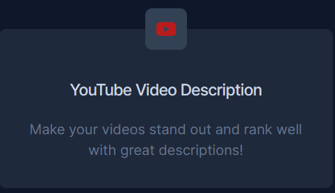 YouTube Video Description