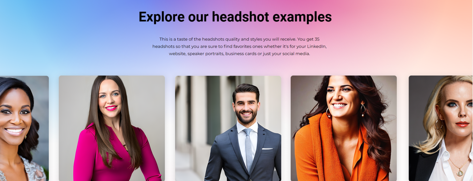 Try it on AI Professional headshot Generator Guidady
