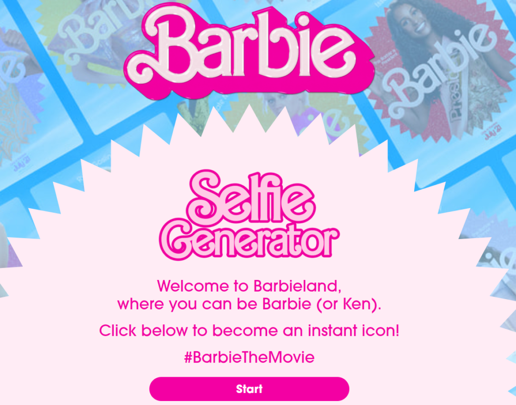 Barbie Selfie Generator