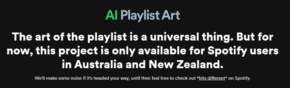 Spotify AI Playlist Art AUNZ