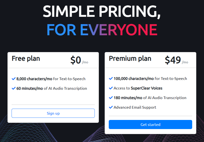 BigSpeak AI Pricing