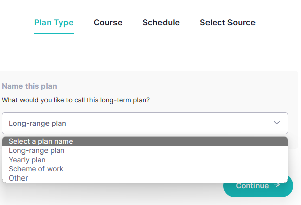 Select Plan Type