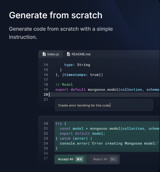 Generate from scratch