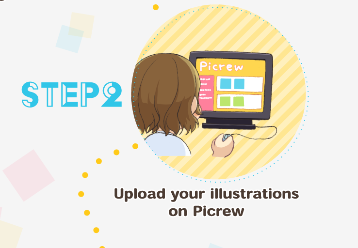 Upload your illustrations on Picrew